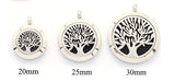 Tree of Life Design with Crystals Aromatherapy Diffuser Necklace - Free Chain