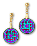 Celtic Knot Protection Pendant and Earrings - handcrafted by Hermit Studios
