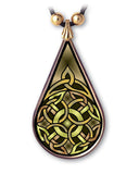 Celtic Knot Strength Pendant and Earrings - handcrafted by Hermit Studios