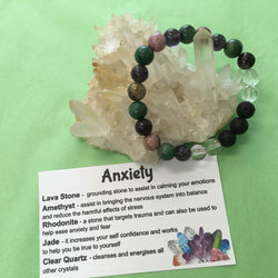 Anxiety Relief Healing Crystal Gemstone Bracelet