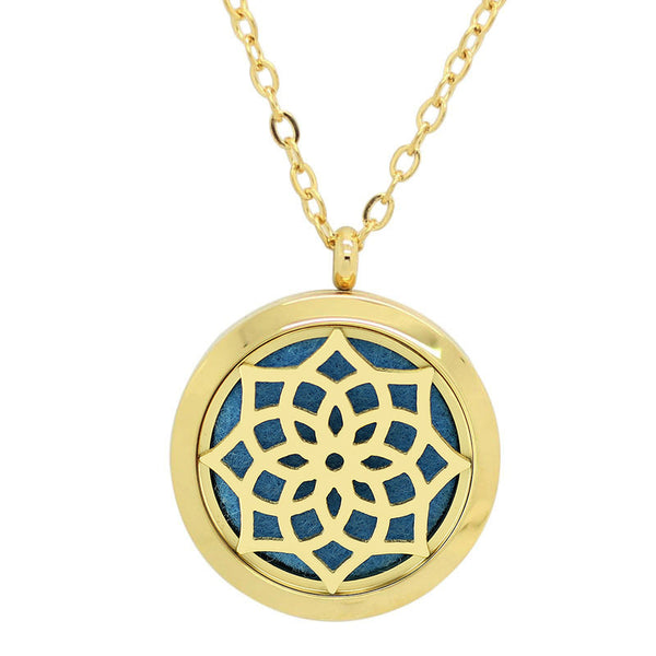 Blossom Design Aromatherapy Diffuser Necklace - Free Chain