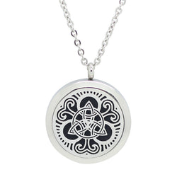 Celtic Trinity Knot Design Aromatherapy Diffuser Necklace - Free Chain