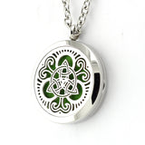 Celtic Design Aromatherapy Diffuser Necklace - Free Chain