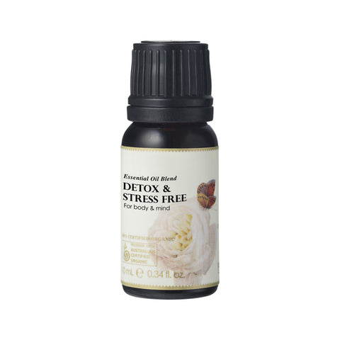 Detox and Stress Free Essential Oil Blend 10ml - 100% Certified Organic Ausganica