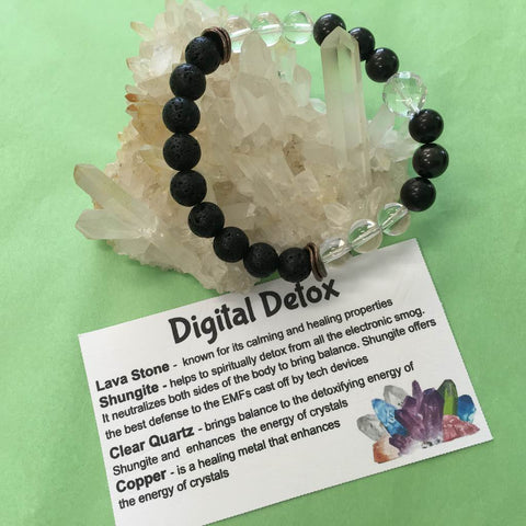Digital Detox Healing Crystal Gemstone Bracelet