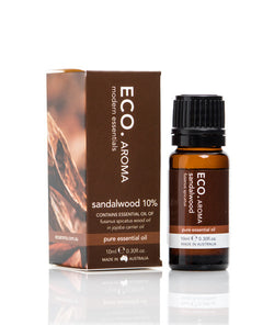 Sandalwood 10% Essential Oil 10ml - ECO Aroma