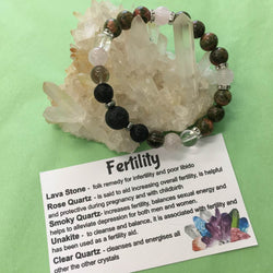 Fertility Healing Crystal Gemstone Bracelet