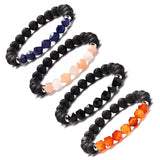 Geometric Gemstone and  Lava Healing Aroma Diffuser Bracelets - LIMITED EDITION