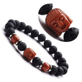 Buddha, Gemstone and Lava Healing Aroma Diffuser Bracelet - LIMITED EDITION