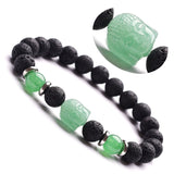 Buddha, Gemstone and Lava Healing Aroma Diffuser Bracelet - LIMITED EDITION