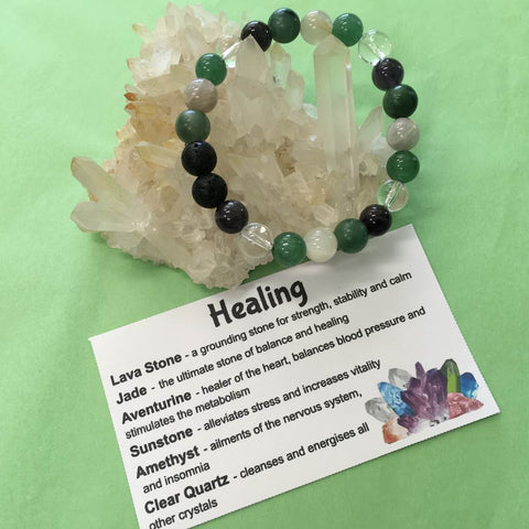 Healing Crystal Gemstone Bracelet