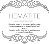 Hematite Grounding and Positivity Lava Aromatherapy Diffuser Bracelet