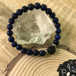 Kid's Lapis Lazuli and Lava Stone Aroma Diffuser Bracelet