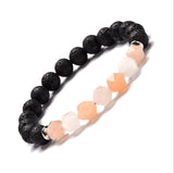 Geometric Gemstone and  Lava Healing Aroma Diffuser Bracelets - LIMITED EDITION