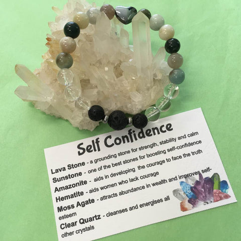 Self Confidence Healing Crystal Gemstone Bracelet