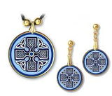 Celtic Unity Cross Pendant and Earrings - handcrafted by Hermit Studios