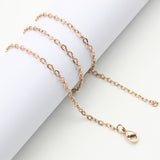 Sanskrit Om Design Aromatherapy Diffuser Necklace - Rose Gold 30mm - Free Chain