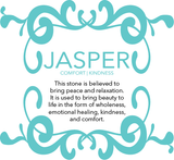 Womans Polychrome Jasper and Lava Aromatherapy Diffuser Bracelet